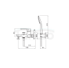 VEDO Bateria wannowa z zestawem natryskowym ALETTA GRAFITE VBA5006/S/SG
